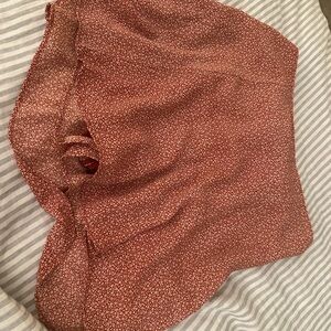 Abercrombie & Fitch Red Floral Skirt